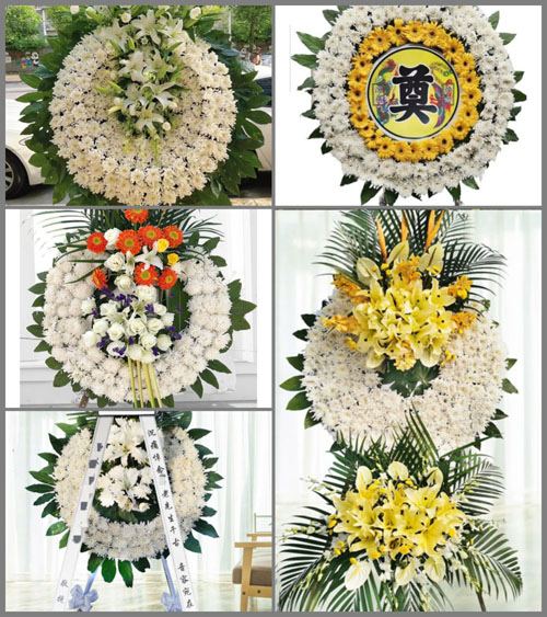 山东青岛莱西市店埠镇前朴木村花圈速递